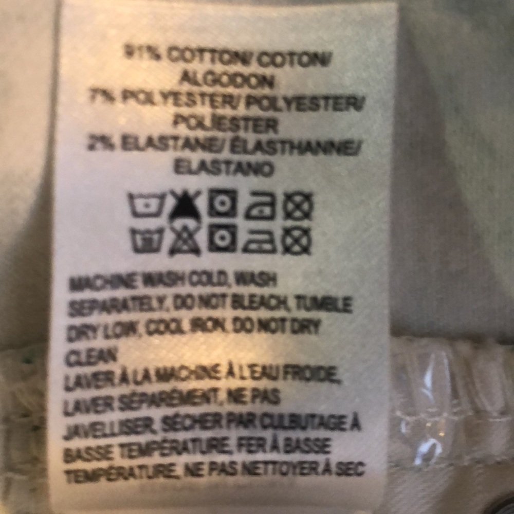 NEW Lucky Brand Low Rise Crop Jeans Palm Green/ White Tropical Print Sz 10/30 - Picture 14 of 14